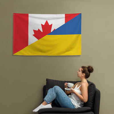 Canada-Ukraine Flag