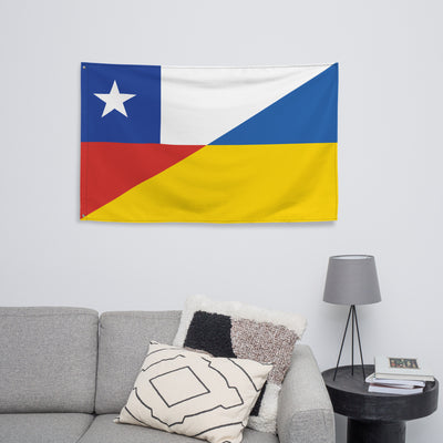 Chile-Ukraine Flag