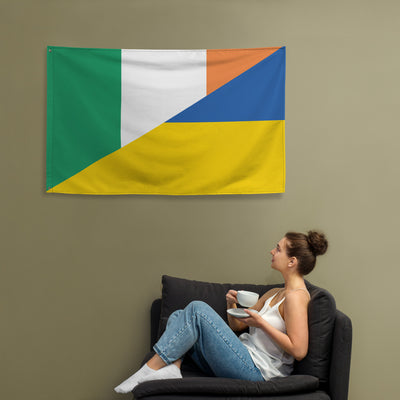 Ireland-Ukrainian Flag