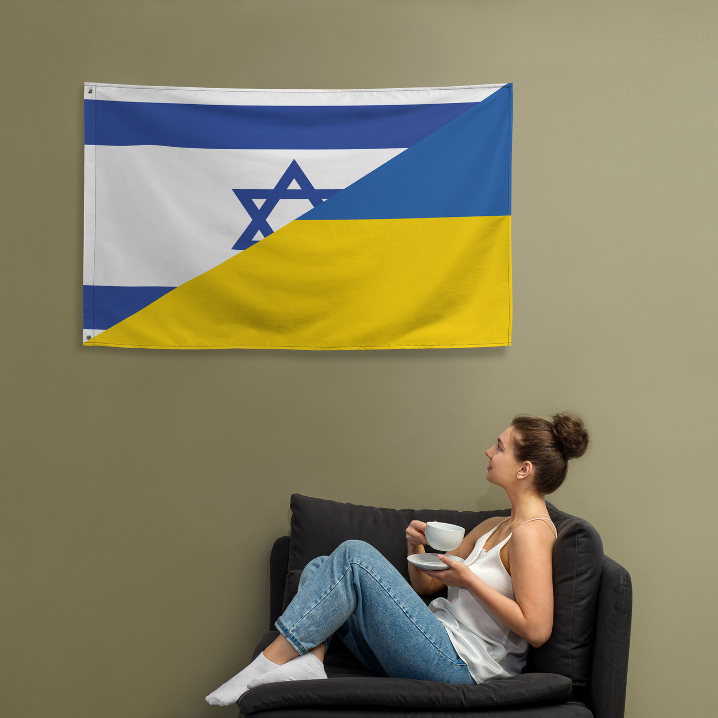 Israel-Ukrainian Flag