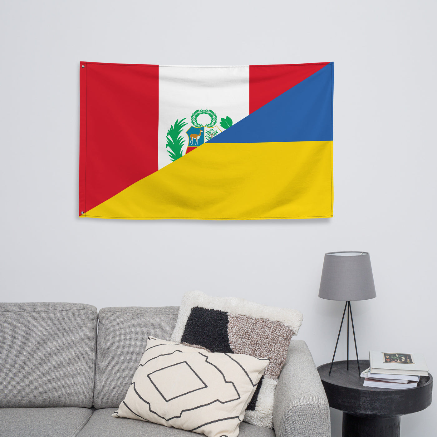 Peru-Ukrainian Flag