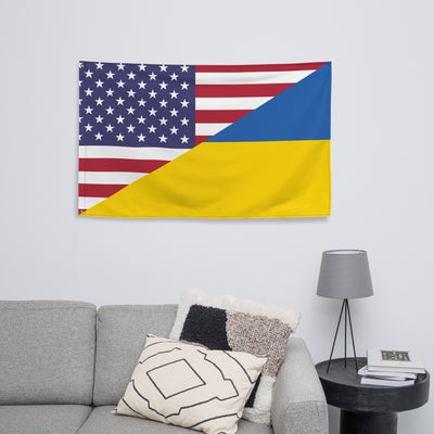 United States of America-Ukrainian Flag