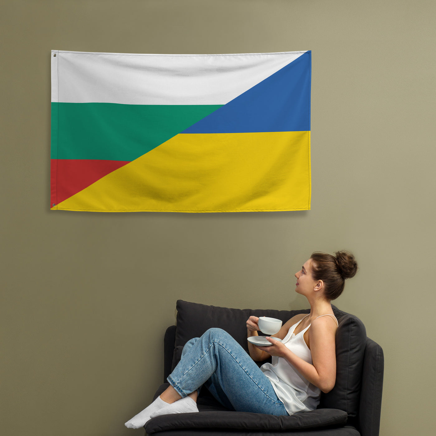 Bulgaria-Ukrainian Flag