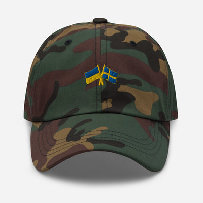 Sweden-Ukraine Cap Embroidery