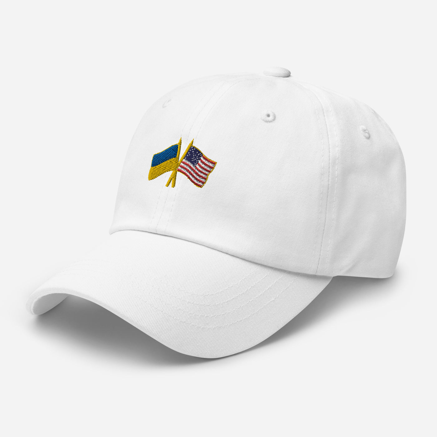 United States-Ukraine Cap Embroidery