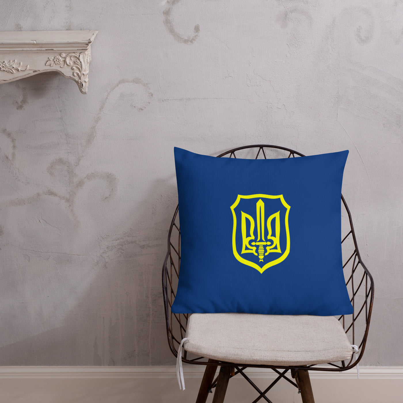 Ukrainian Military Emblem 2 Premium Pillow