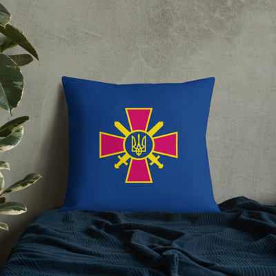 Ukrainian Military Emblem 3 Premium Pillow