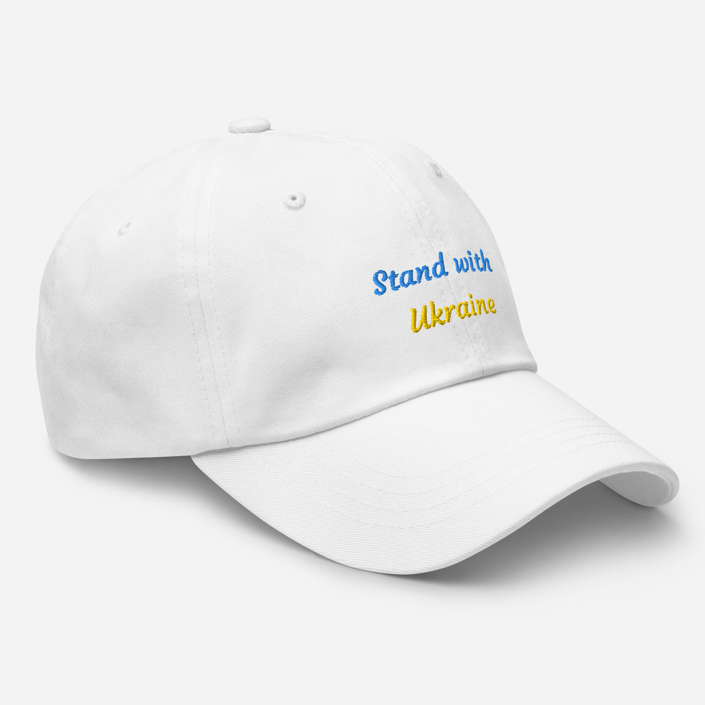 Stand with Ukraine Cap Embroidery