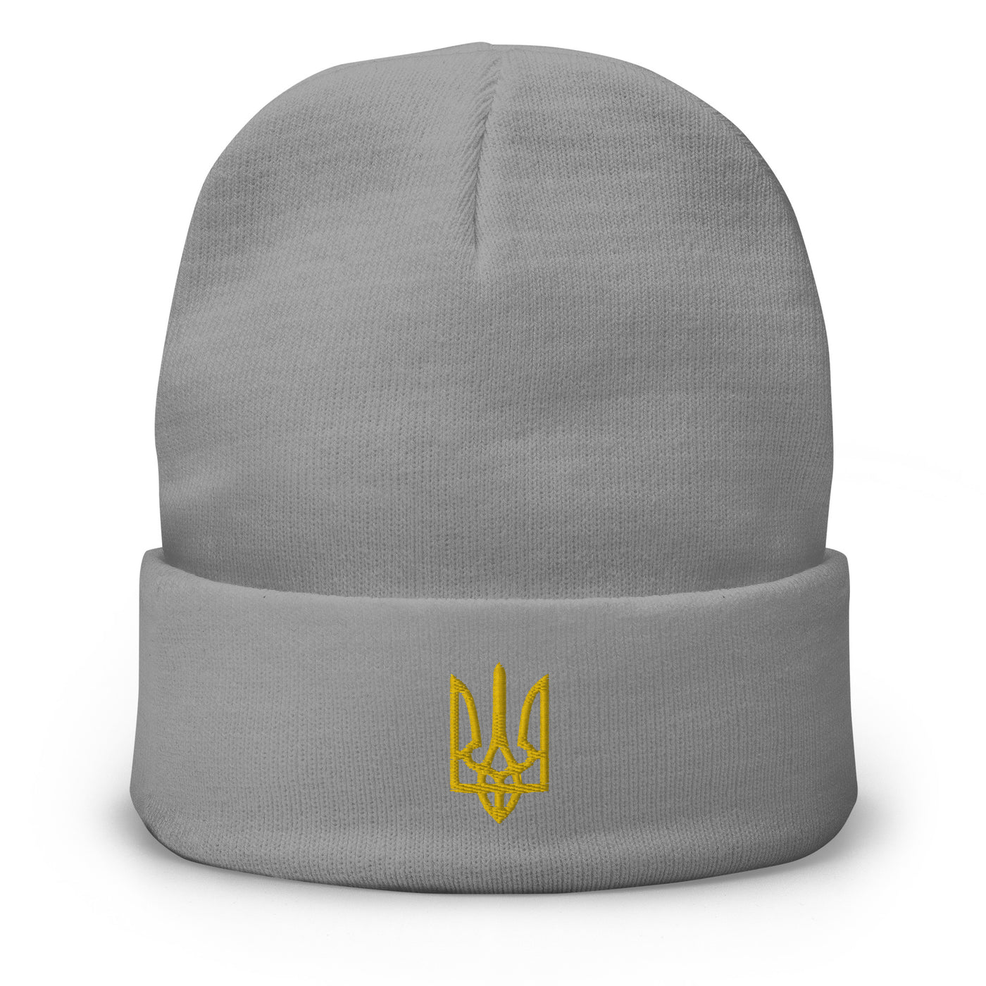 Trident of Freedom Yellow Beanie Embroidery
