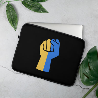 Raise Your Fist for Ukraine Laptop Sleeve