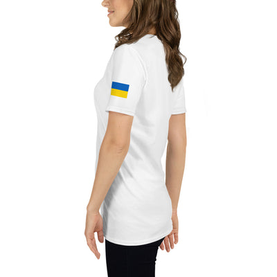Ukrainian Flag T-shirt Sleeve Print