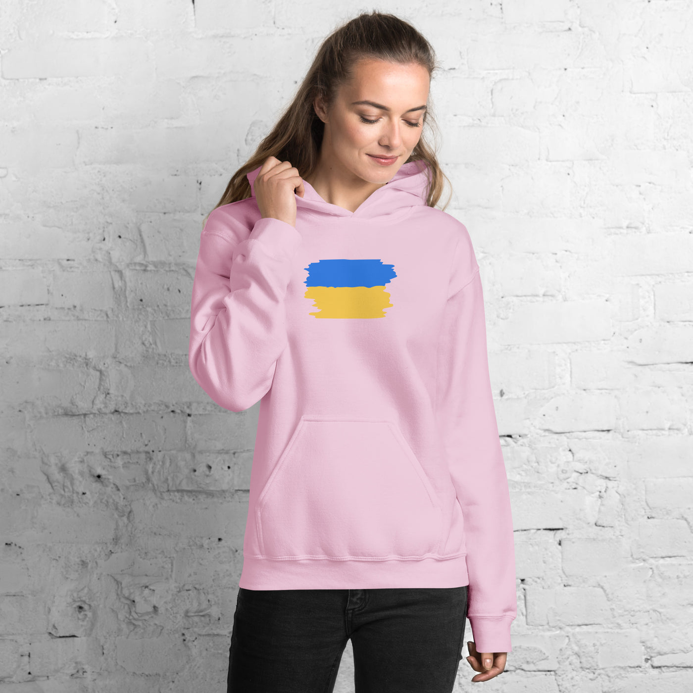 Flag of Ukraine Heavy Blend Hoodie Print