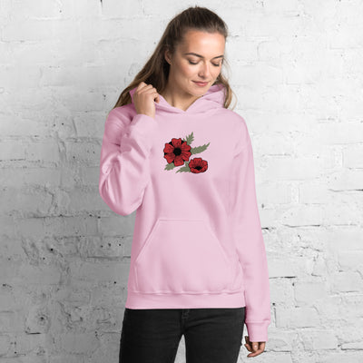 Remembrance Poppies Heavy Blend Hoodie Print