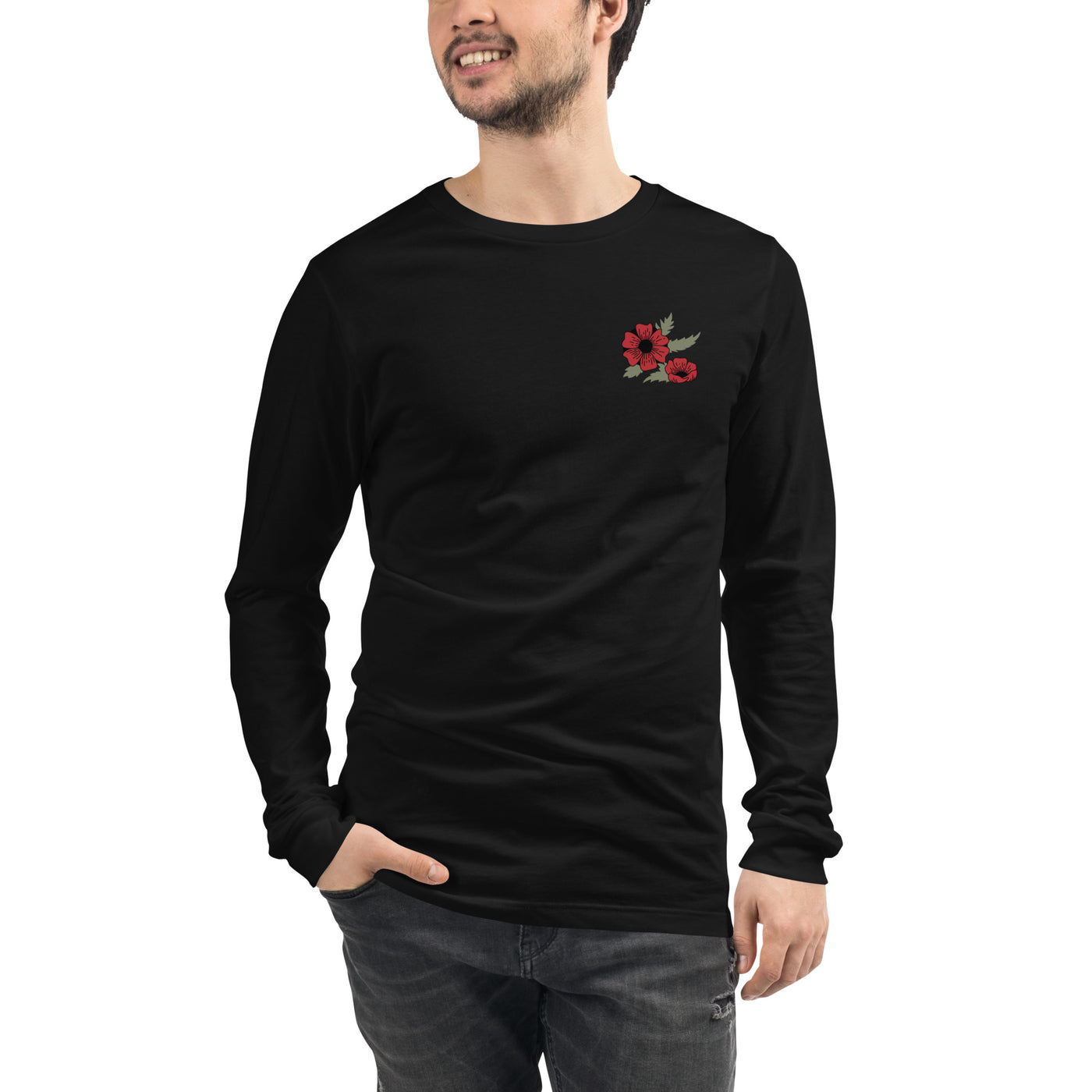 Remembrance Poppies Long Sleeve Shirt Print