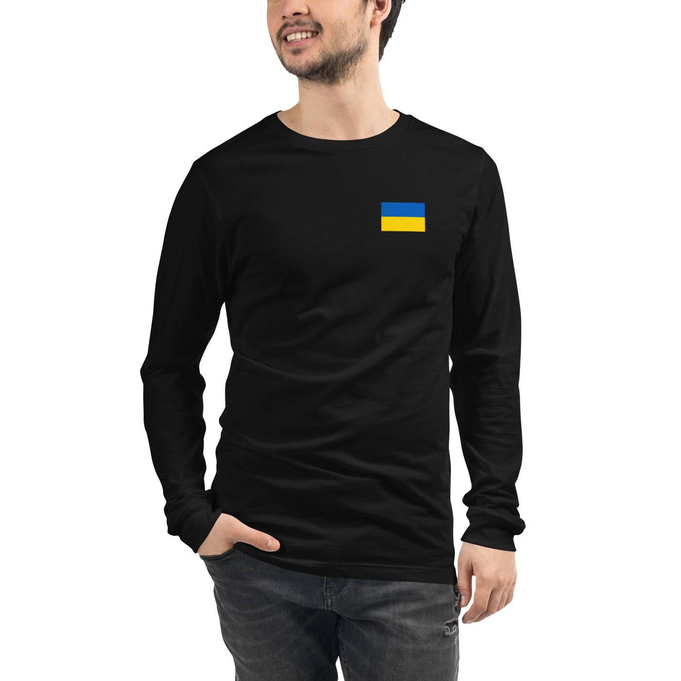 Ukrainian Flag  Long Sleeve Shirt Print