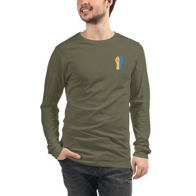 Raise Your Fist for Ukraine Long Sleeve Shirt Print