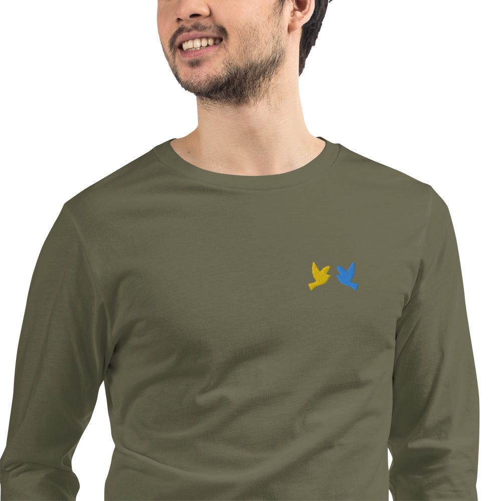 Birds from Ukraine Long Sleeve Shirt Print
