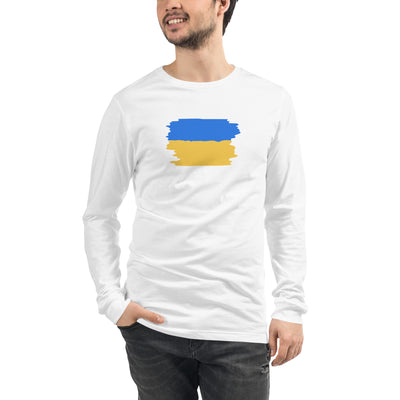 Flag of Ukraine 1 Big Long Sleeve Shirt Print