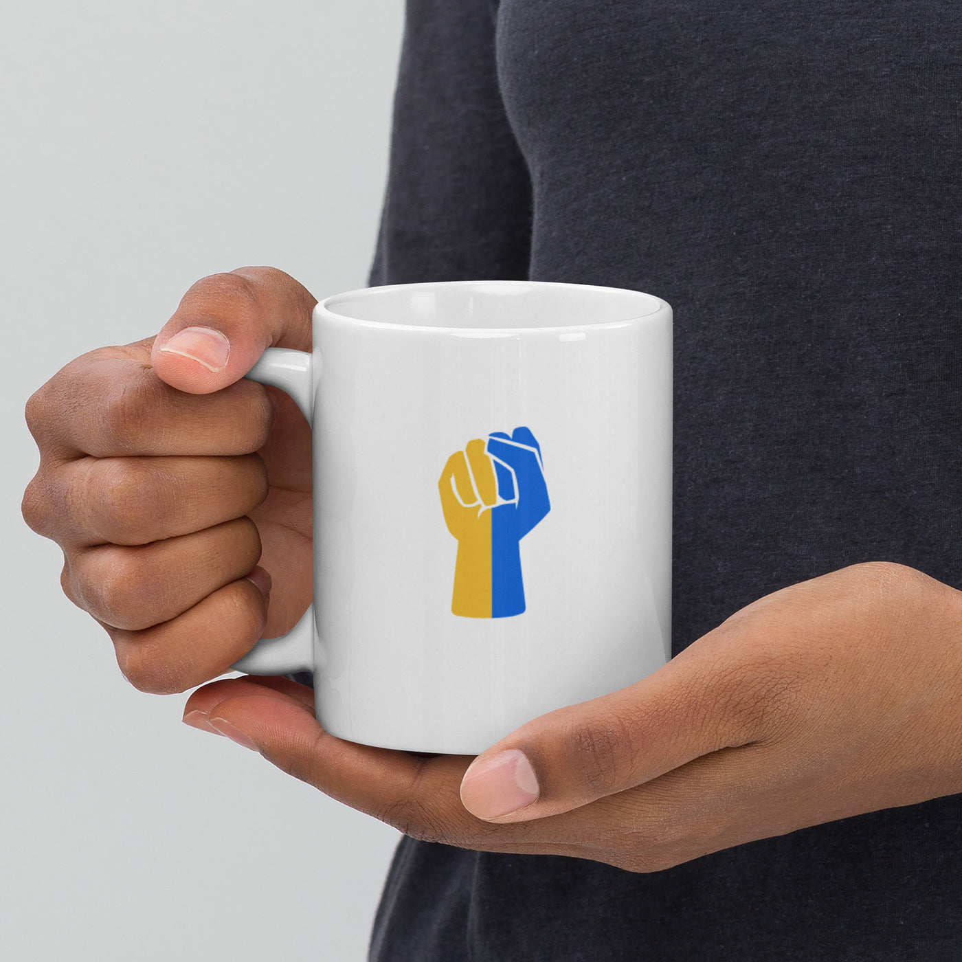 Raise Your Fist for Ukraine Mug