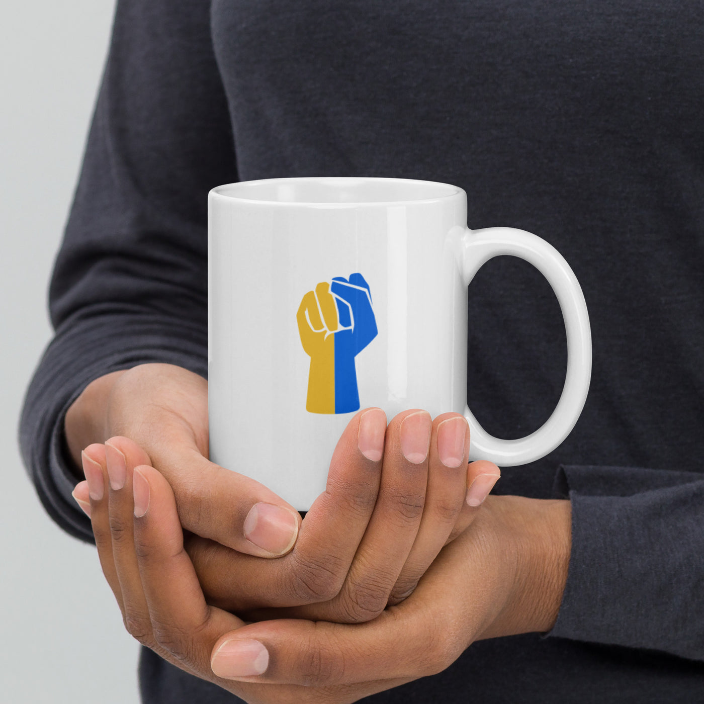 Raise Your Fist for Ukraine Mug